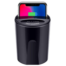 Load image into Gallery viewer, Rapide sans fil chargeur de voiture tasse pour Samsung S9 S8 Note10 9 Qi sans fil charge voiture tasse pour iPhone XsMax/Xr/8 plus 10 W universel